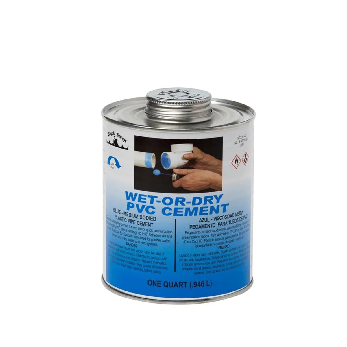 212 MAIN PVC Cement | 32 oz Extremely Fast Setting Blue Glue for PVC Pipe and Fittings | Medium-Bodied, Wet-Or-Dry, Water Resistant, NSF Certified, Quick Dry Adhesive, Low V.o.c. Formulation, Astm D-2564, Pipe Bonding, Quick Pressurization