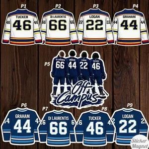 9 Ops (NOT COMBO 9) Off-Campus Booktok Stickers, Ice Hockey Romance Stickers, Graham, Logan, Tucker, Di Laurentis