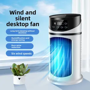 Summer Cooling Air Conditioner Fan Factory New Desktop Cooling Fan Silent Kitchen Dormitory Fan USB Customized Fan