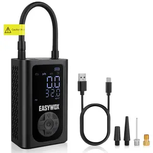 EasyWox Portable Wireless Tire Inflator 150PSI Smart Air Pump Power Bank LED Light