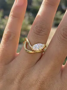 1 PC Gorgeous Stackable Mix & Match Ring Zircon Ring Freely Combined Ring Set for Women Fashion Jewelry for Festival Party Daily Clothing Decor Trendy Engagement Eternity Band Ring Ladies Anniversary Party Birthday Valentine's Day Festival Gift for Her