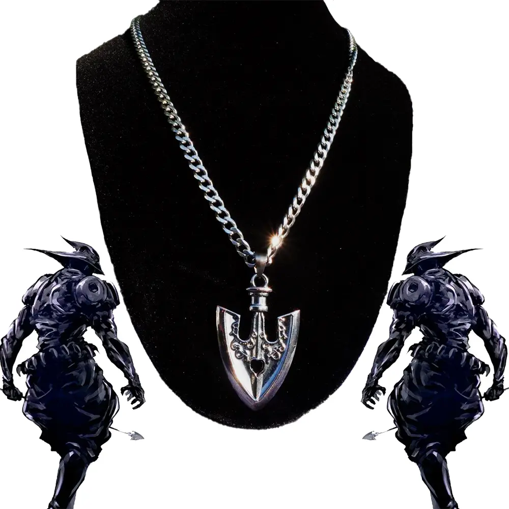 Anime Stand Arrow Chain - 20-Inch 5mm Stainless Steel with Jojo Stand Arrow Pendant, Unisex, Lightweight Design, Durable & Elegant Accessory