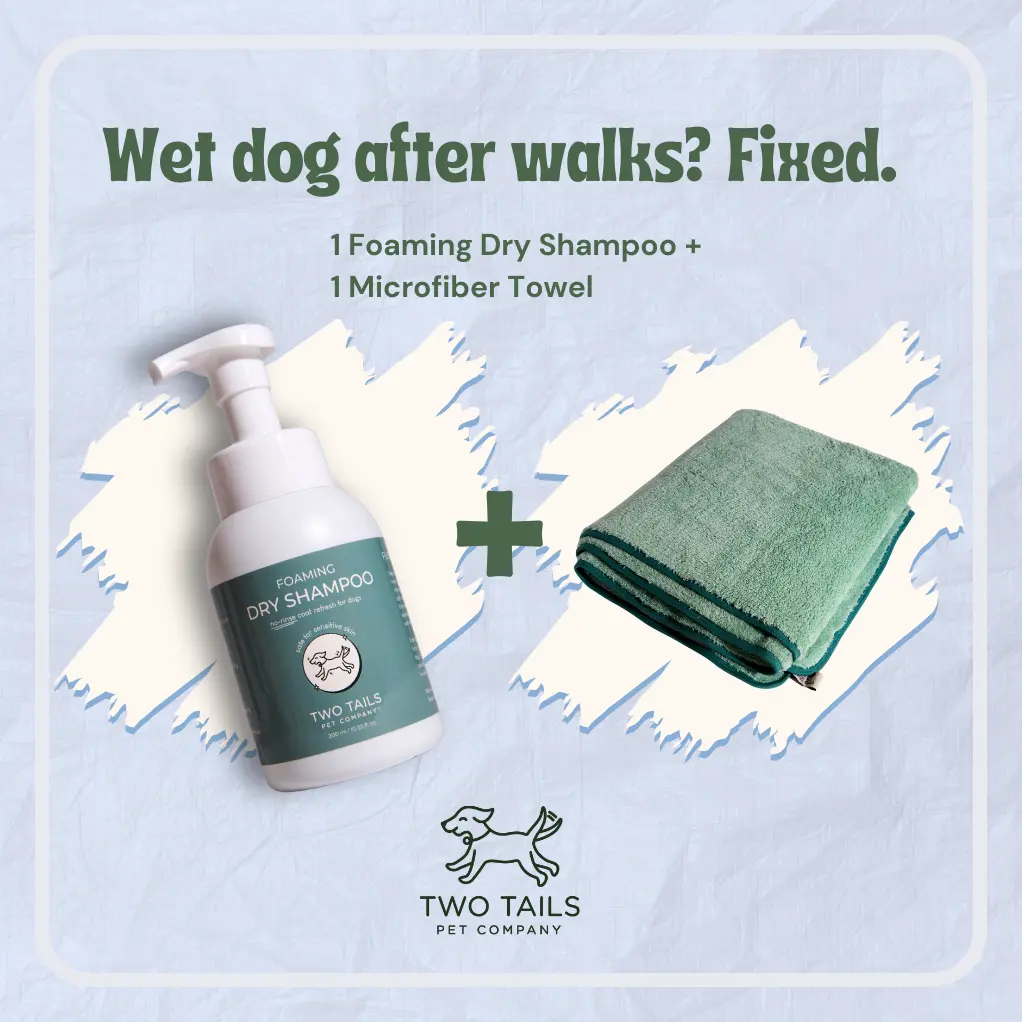 No Rinse Dog Shampoo – Clean Your Dog Without a Bath (Quick Fix) + Towel
