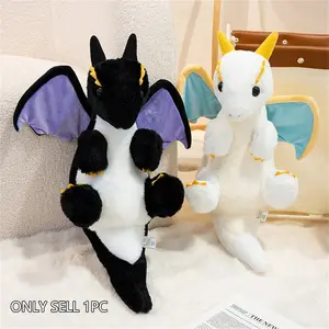 Dreamy Flying Dragon Plush Toy, Soft Cute Dragon Stuffed Animal with Wings, Soft Adorable Stuffed, Room Decor, Pillow, Birthday Gift, Festival Gift, Mother's Day Gift
