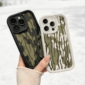 Air Camouflage Harmony Pattern Phone Case| Soft TPU Bumper Shockproof Rugged Durable Phone Cover with Camera Lens Protection for iPhone 17 / 16 / 15 / 14 / 13 / 12 / 11 / XR / XS / Plus