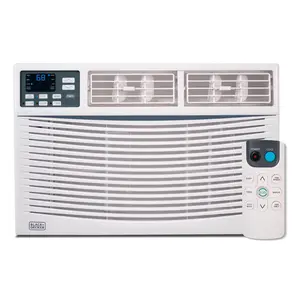 BLACK+DECKER Window Air Conditioner 14000 BTU, AC Window Unit Cools Up to 700 Square Feet, AC Unit with Remote Control, 3 Cooling Speeds and Fan Only Function, BWAC14WTB, White