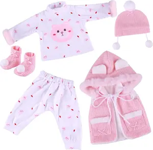 BABESIDE Newborn Doll Clothing Sets & Accessories Fits 17-22 inch dolls Ideal for doll dress-up and pretend play