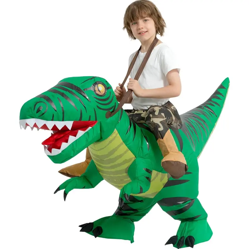 Blow Up Raptor Costume,Inflatable Costumes for Kids,Inflatable Dinosaur Costume,Halloween Costumes for Girls/Boys