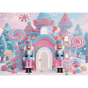 5D DIY Diamond Painting Kit, Christmas Crystal Sweet Series, Irregular Shape, Wall & Table Decor, Holiday Gift, 40x30cm Unframed