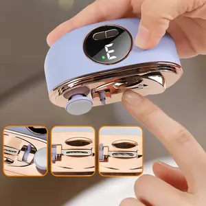 Multifunctional Smart Electric Nail Clippers with Display, USB Charging, Adjustable Dual Blades, Nail Care Tool, Nail Trimmer, Perfect Gift Choice