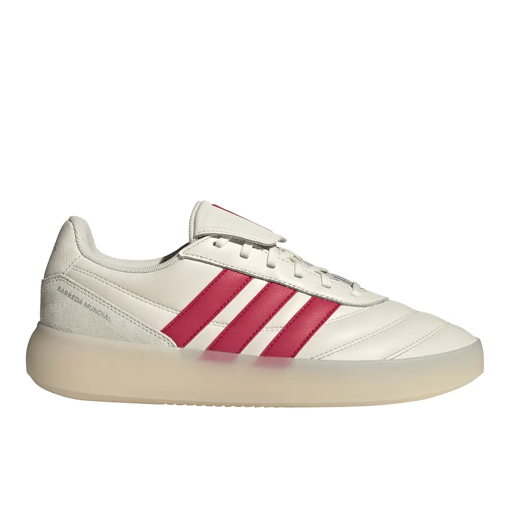 adidas Mens Barreda Mundial Sneakers Shoes Casual - Off White, Red