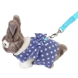 Small Animal Walking Harness and Leash Set for Rabbits, Puppies, and Small Pets