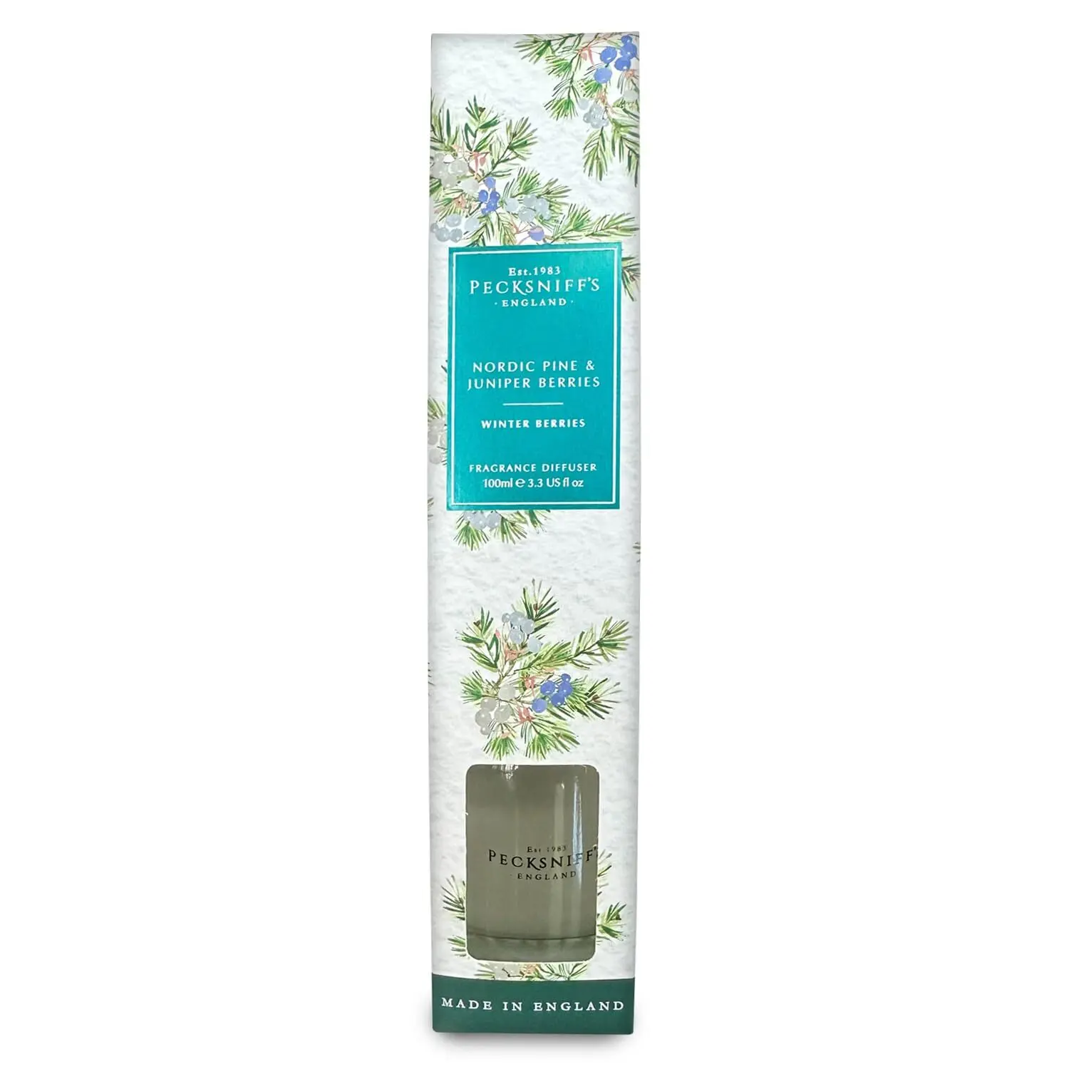 Pecksniffs Nordic Pine and Juniper Berries Diffuser | 100ml/3.38 Fl Oz