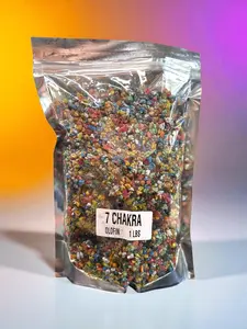 Olofin Brand Incense 7 Chakra 1 Pound Clear Packaging Resin for Your Needs Colorful Beads in Resin Form Set Fragrance