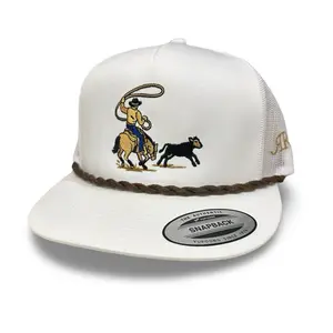 Calf Roper Red Rope Threads Hat - Original Product Title