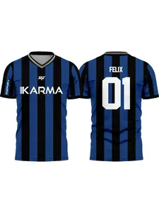 KPOP Stay KARMA album fan support T-shirt, featuring FELIX, BANGCHAN, HYUNJIN, Y2K, with a street style and loose fit, available in both men's and women's sizes, perfect for sportswear