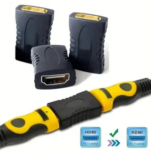 3X HDMI Female to Female Coupler Connector Extender Adapter Cable HDTV 1080P 4K