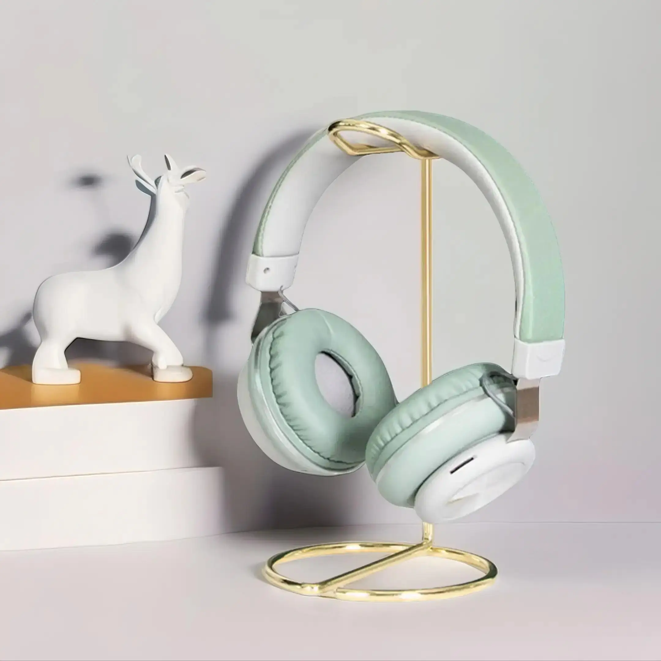 Metal Headphone Storage Holder, Desktop Headphone Hanging Rack, Headphone Stand, Portable Headphone Display Rack, Home Organizer for Home Office