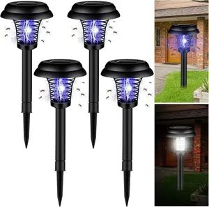 Solar-Powered Mosquito Zapper & LED Garden Decor Ornament - Waterproof Acrylic Hanging Ornament Outdoor Bug Killer for Patio, Backyard (1/2/4 PCS) Indoor Use Flameless Floating Candles