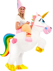 New Unicorn Inflatable Costume for Thanksgiving Christmas Party, Adult Unisex Holiday, Fits 155cm-190cm, Festival Performance Props, Cool Toys, Perfect Gift Ideas, Christmas Gifts, Christmas Costumes, Christmas Novelty Items, St. Nicholas Day