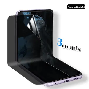Anti-Peeping Screen Protector, Flexible Hydrogel Film Inner Film for Samsung Galaxy Z Flip Series, Ultra-Resistant & Anti-Fingerprint Design