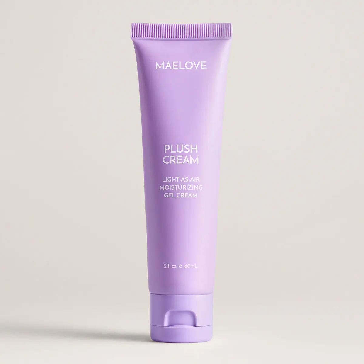 Plush Cream Lightweight Moisturizer, enriched with hyaluronic acid, squalane, and marula oil to thoroughly hydrate and support skin