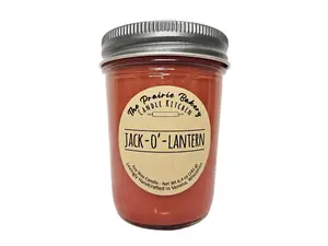 Jack-O'-Lantern | Scented Soy Wax Candle | Retro Halloween Vintage Pumpkin Bourbon Scent | Housewarming Birthday Wedding Gift