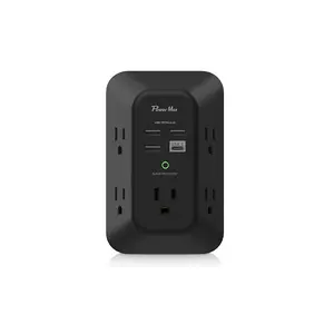 ETL Listed Multi Plug Outlet Extender | 2 Pack Wall Charger with 3-Prong Plug – Ideal for Home, Office, Dorm, Hotel & Cruise Use