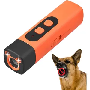 Dog Bark Deterrent Device - 25KHz Safe Sonic Dog Repeller - 50ft Range Anti Barking Deterrent - Rechargeable Professional LED Sonic Bark Silencer for Dog Training