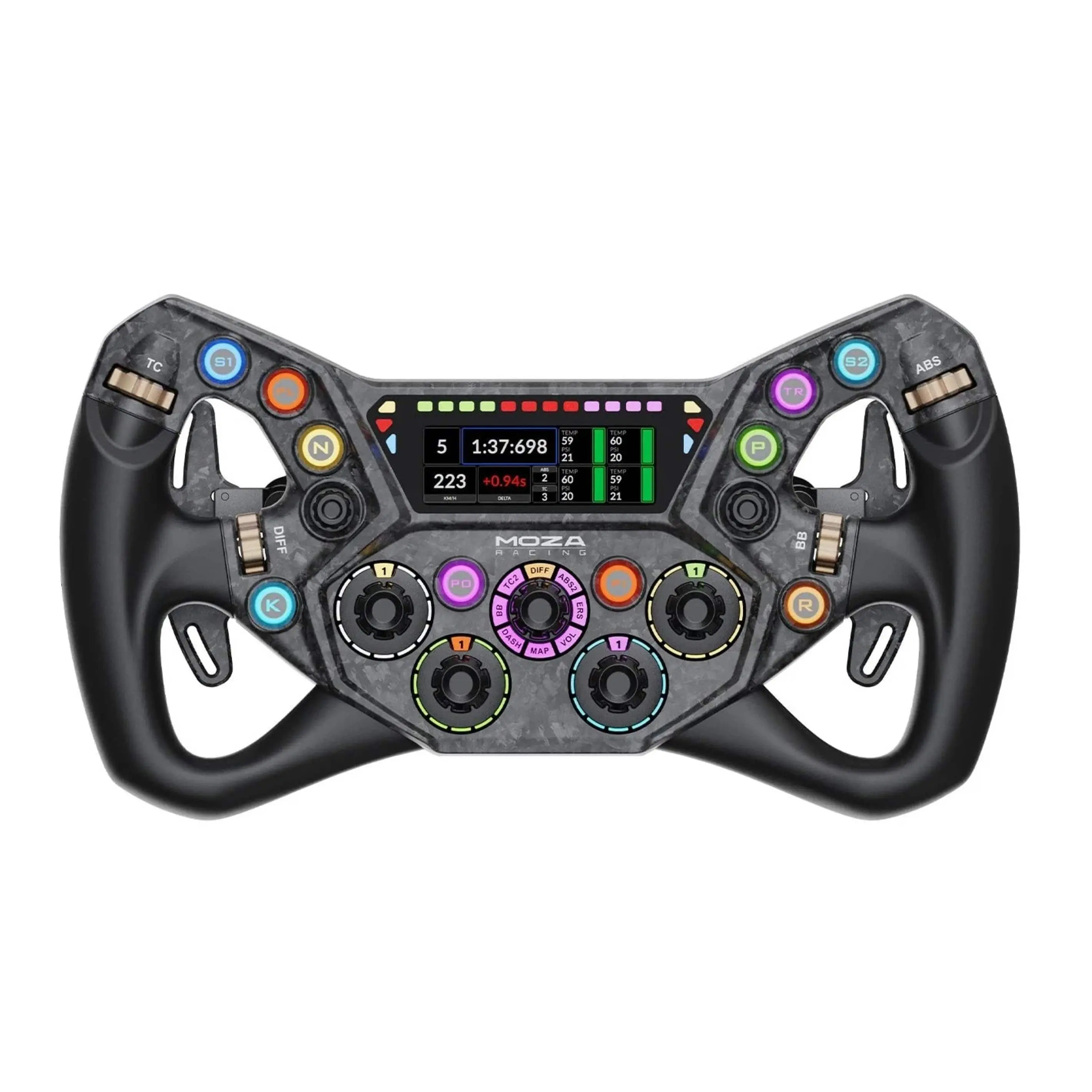 Moza Racing - KS Pro Sim Racing Steering Wheel for Windows - Black