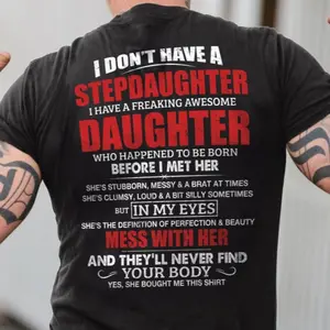 "Bonus Dad Champion" Father's Day Stepdad Gift - Funny Cotton Appreciation Tee Tshirt Casual graphic tees men gifts