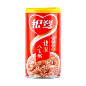 YINLU Longan Eight Treasures Congee 360g - Traditional Chinese Sweet Rice Porridge, Ready-to-Eat, Healthy Breakfast & Dessert