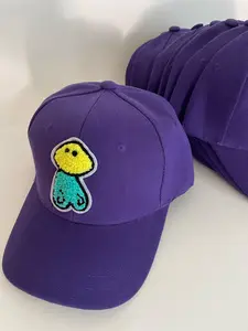 PURPLE C1P CAP-Adjustable velcro mushroom cap with AR and NFC chip