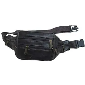 REED Leather Waist Fanny Pack with 5 Compartments - Imported