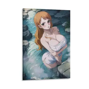 Vibrant Nami Poster—sexy Anime Canvas Wall Art to Enhance Your College Dorm Or Bedroom Interior. Poster Canvas Wall Art For Bedroom Decor Bar Office Room Decor Gift