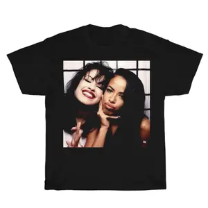 Vintage Selena Aaliyah Unisex Graphic Crewneck Hip-Hop Rap Shirt