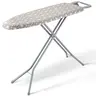 【toolupgrade】VEVOR Full Size Folding Ironing Board, Home Laundry Products for Home Laundry Room, 51x13 Inches Large Space-Saving Surface, 4-Layer Thick Heat-Resistant Cotton & 2 Different Covers, 7 Adjustable Heights, Silver Finish
