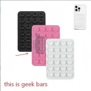 This is geek bar Wildflower Cases - 3-Pack Silicone Phone Protectors in Black Pink & White Colors for Secure Grip and Protection