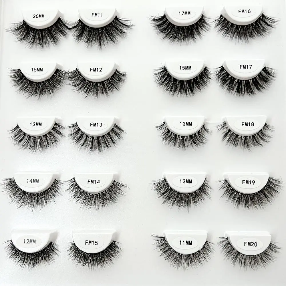 3D Mink Lashes transparent band False Eyelashes Natural Fake Eyelash Anime Winged Clear Band Lashes Manga Lashes Makeup 2026 New