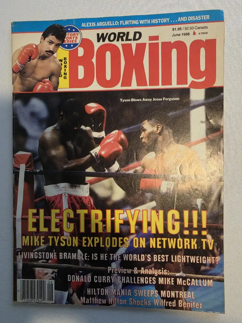 World Boxing Magazine June 1986 Boxing Tyson Ferguson Arguello More