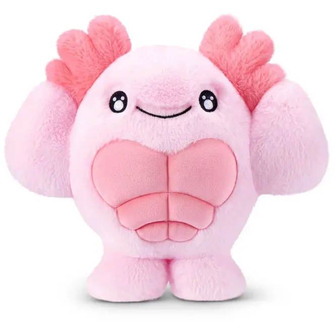 Buffys Series 1 8 Inch Plush Axolotl by ZURU - Ultra-Soft Cuddly Squishy Stuffed Animal for All Ages