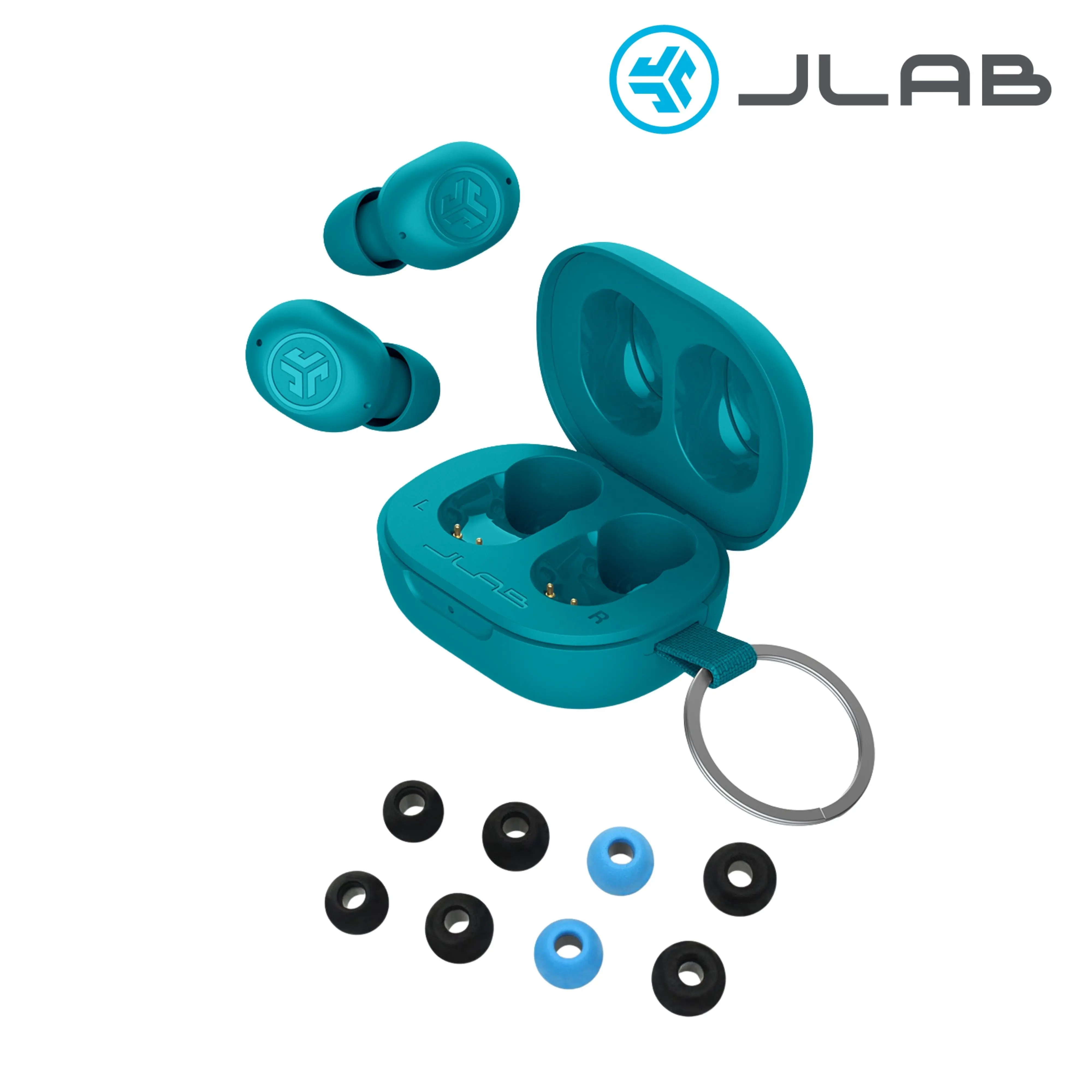 JBuds Mini Teal & Cloud Foam Tips