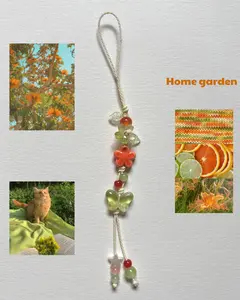 [NEW] Summer Vibe Keyring – Handmade Floral Phone Strap, Water bottle, Camera Strap
