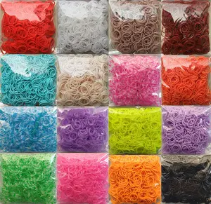 2026 200Pcs New Loom Rubber Bands Bracelets For Kids Hair Rubber Loom Bands Make Woven Colorful Necklace DIY Toys Christmas Gift