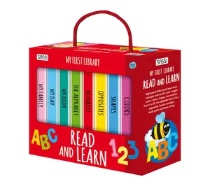 Sassi: My First Library, Read & Learn, 8 Cardboard Mini-Books