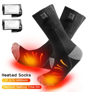 Battery Heated Socks - Forefoot Heated, Unisex cotton warm socks with 3 temperature control and built-in heat function.