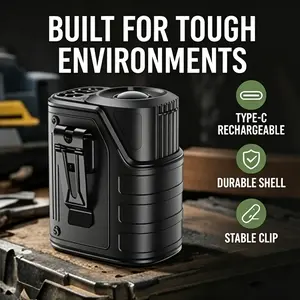 【April Stock Up】W&O Portable Waist Fan Clip On, Father's Day Gifts for Dad Husband, 10000mAh Rechargeable Wearable Shirt Fan, Powerful Belt Fans, Birthday Gifts for Men Jobsite Travel Camping Essentials 2026