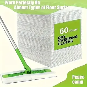 Ultra-Clean Disposable Cloth, Multi-Surface Microfiber, Captures Dirt/dust/hair, Wet Mopping & Dry Wiping, Ideal for Home & Commercial Use