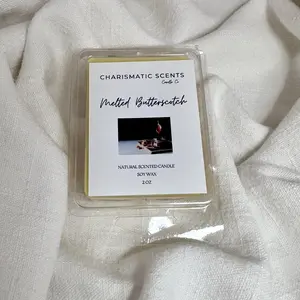 Melted Butterscotch Wax Melt, Coconut Soy Wax, Pet Safe, Flameless and Wickless, High Scented & Long Lasting, Phthalate Free Fragrance Oils, Soy Wax Blend Candle Decor Freshener Decoration Aroma Perfume