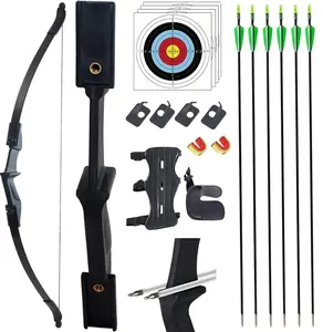20/30/40LBS Recurve Bow kit Ambidextrous Takedown Bow and Arrow Set Beginner Archery Equipment Set for Shooting